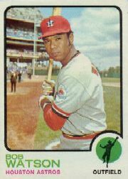 1973 Topps Baseball Cards      110     Bob Watson